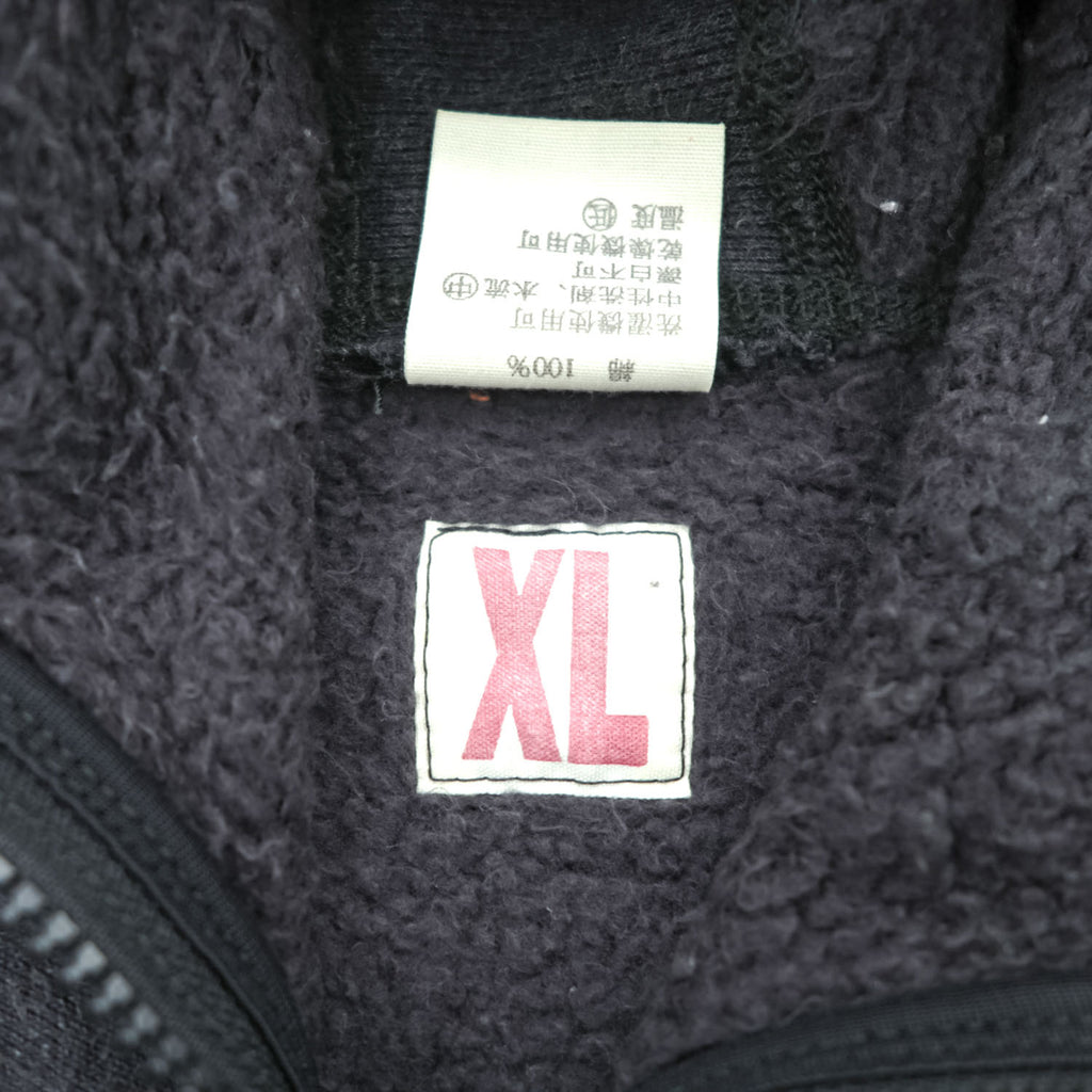 BRU NA BOINNE ラップアップ ジップパーカー XL グレー 裏起毛 ダブルジップ
