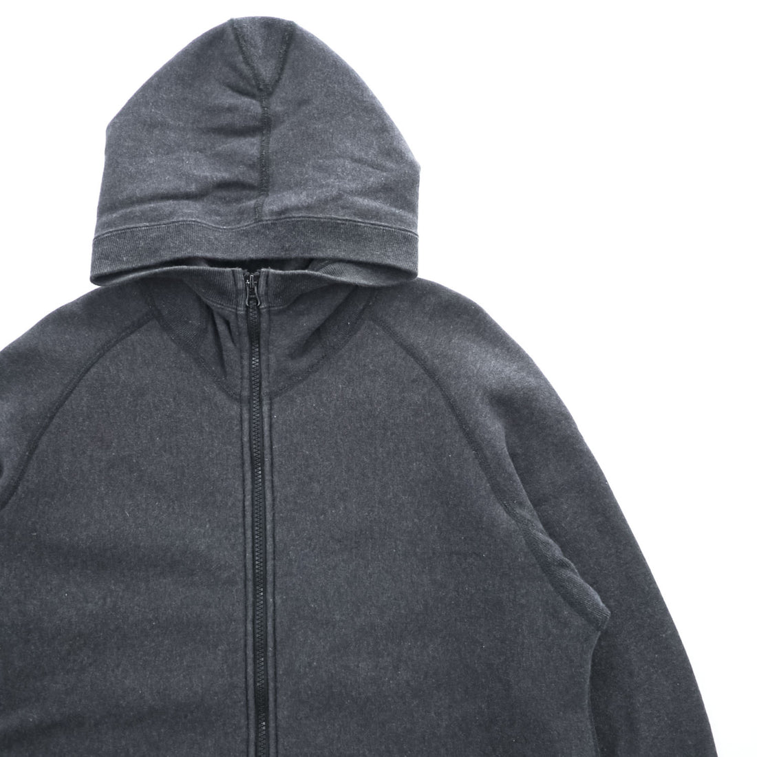 BRU NA BOINNE ラップアップ ジップパーカー XL グレー 裏起毛 ダブルジップ