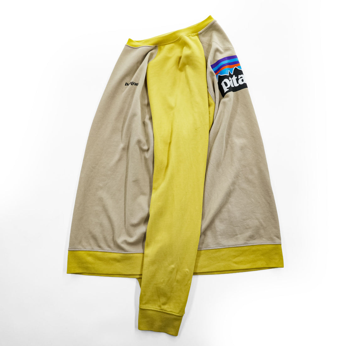 Patagonia P-6ロゴ オーガニックコットン ラグラン スウェット トレーナー XL イエロー ビッグサイズ ORGANIC COTTON 39603
