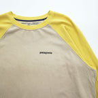 Patagonia P-6ロゴ オーガニックコットン ラグラン スウェット トレーナー XL イエロー ビッグサイズ ORGANIC COTTON 39603