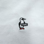 CHUMS クルーネック スウェット 鹿の子 トレーナー L ホワイト ワンポイントロゴ 刺繍 CH02-1177