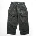 TUKI 日本製 コンバットパンツ COMBAT PANTS 0111 ヘリンボーン M ブラック ワイド