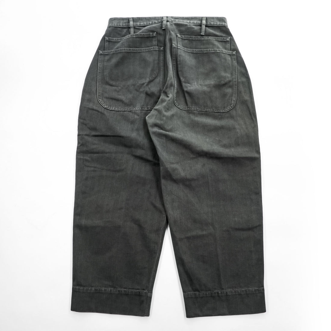 TUKI 日本製 コンバットパンツ COMBAT PANTS 0111 ヘリンボーン M ブラック ワイド