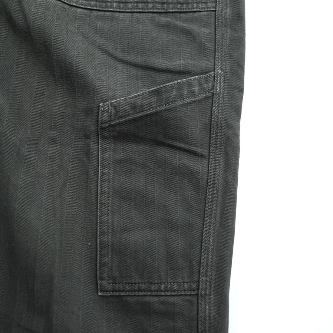 TUKI 日本製 コンバットパンツ COMBAT PANTS 0111 ヘリンボーン M ブラック ワイド