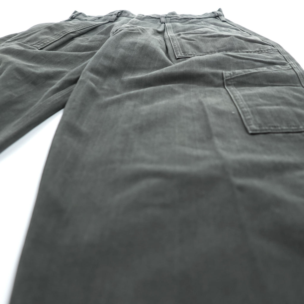 TUKI 日本製 コンバットパンツ COMBAT PANTS 0111 ヘリンボーン M ブラック ワイド