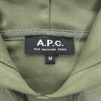A.P.C. 日本製 プルオーバー パーカー M グリーン カンガルーポケット 4114413