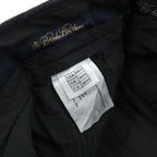 Brooks Brothers ワイド 2タック コーデュロイパンツ スラックス L ブラック プリーツ THOMPSON