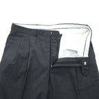 CHAPS Ralph Lauren カナダ製 90年代 ヴィンテージ スラックス パンツ L グレー ワイド プリーツ ダブルカフス