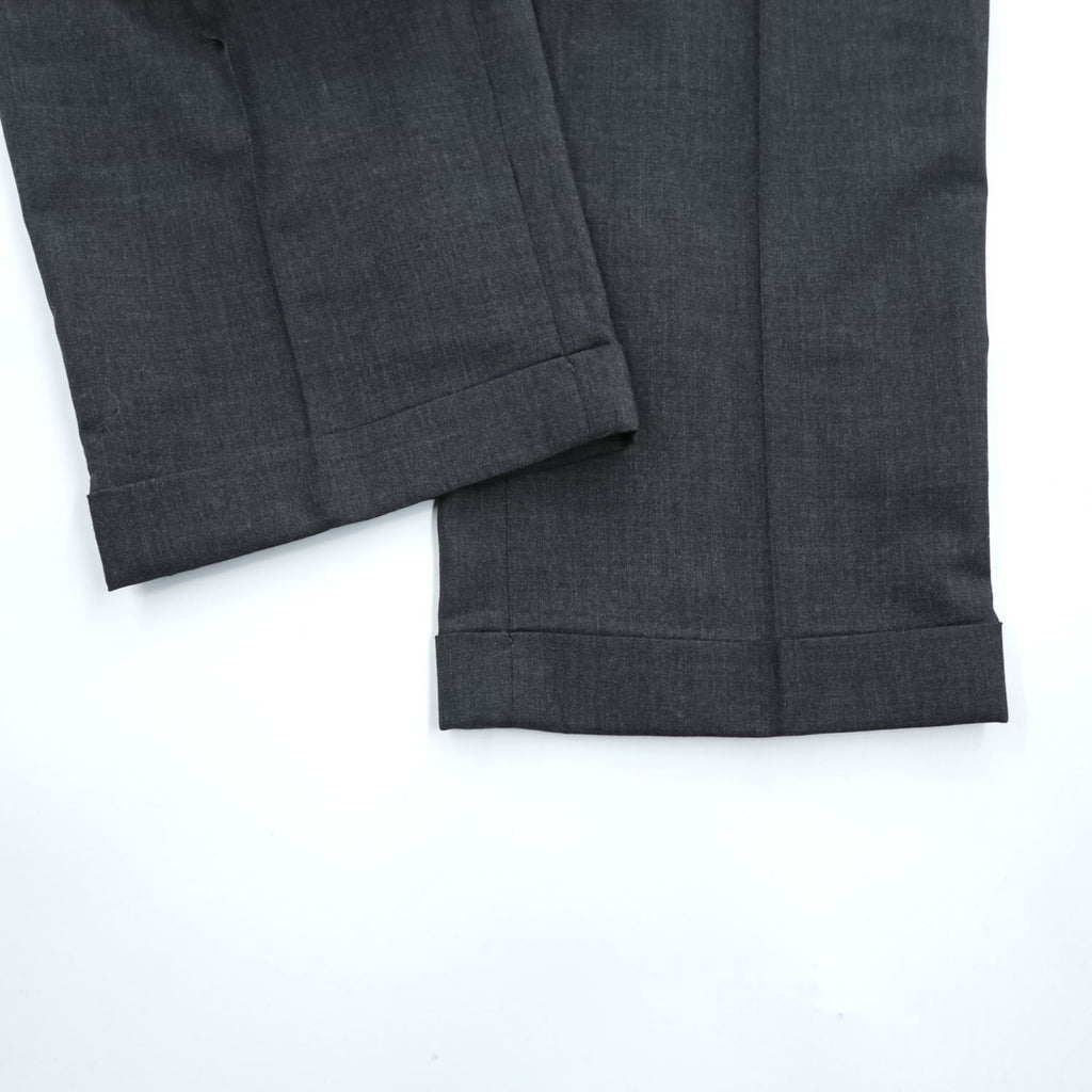 CHAPS Ralph Lauren カナダ製 90年代 ヴィンテージ スラックス パンツ L グレー ワイド プリーツ ダブルカフス