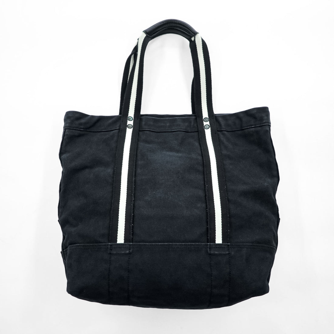 Polo Ralph Lauren ビッグポニー 刺繍 キャンバス トートバッグ ブラック ヴィンテージ加工
