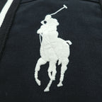 Polo Ralph Lauren ビッグポニー 刺繍 キャンバス トートバッグ ブラック ヴィンテージ加工