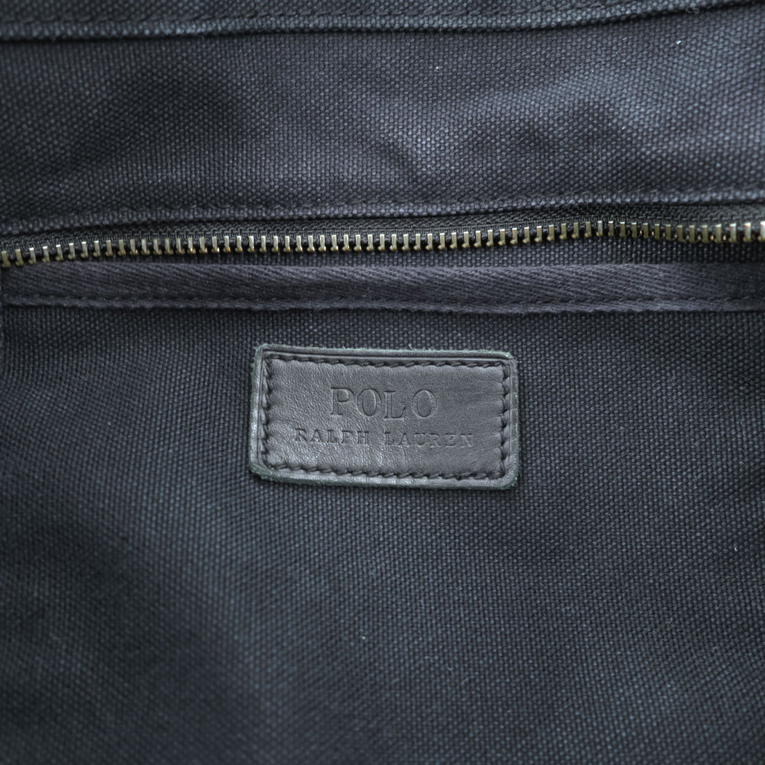 Polo Ralph Lauren ビッグポニー 刺繍 キャンバス トートバッグ ブラック ヴィンテージ加工