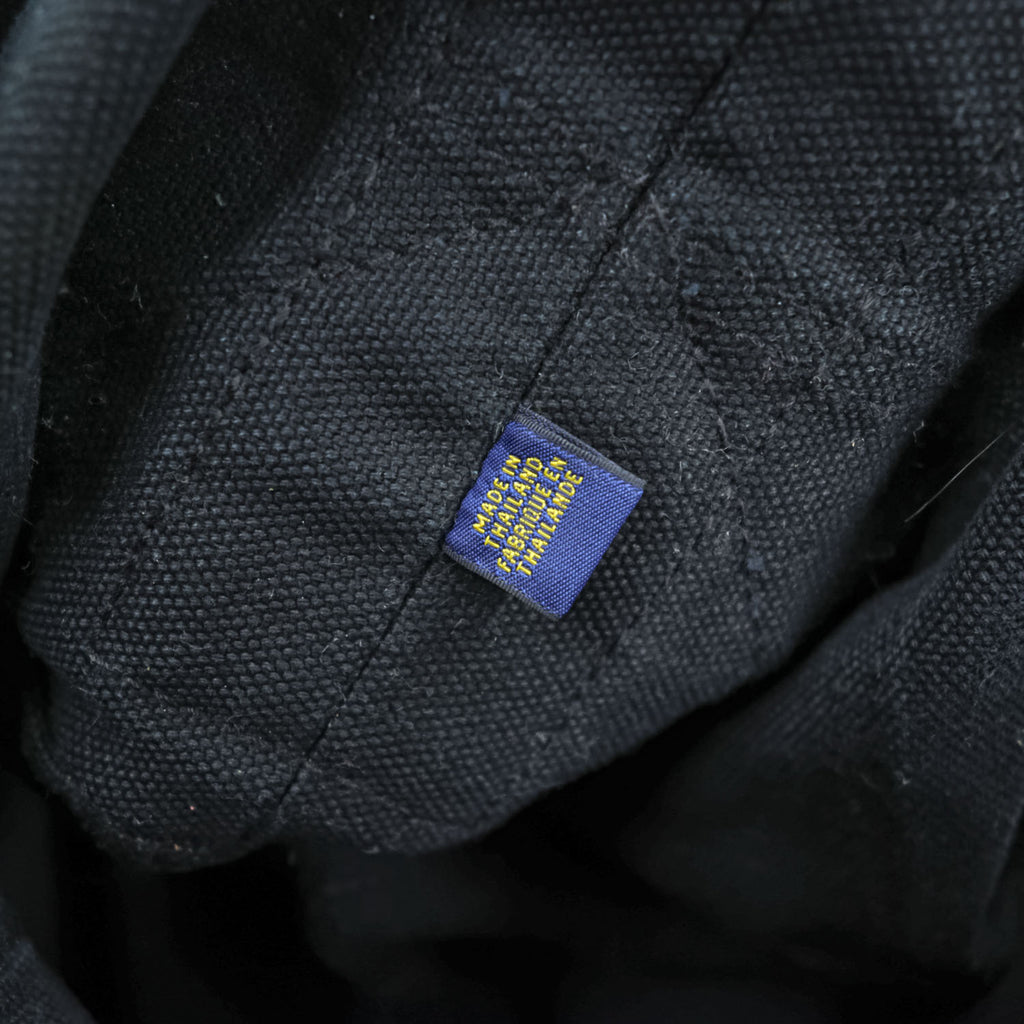 Polo Ralph Lauren ビッグポニー 刺繍 キャンバス トートバッグ ブラック ヴィンテージ加工