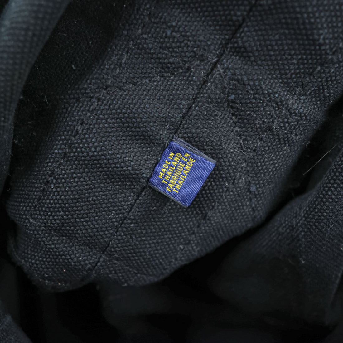 Polo Ralph Lauren ビッグポニー 刺繍 キャンバス トートバッグ ブラック ヴィンテージ加工