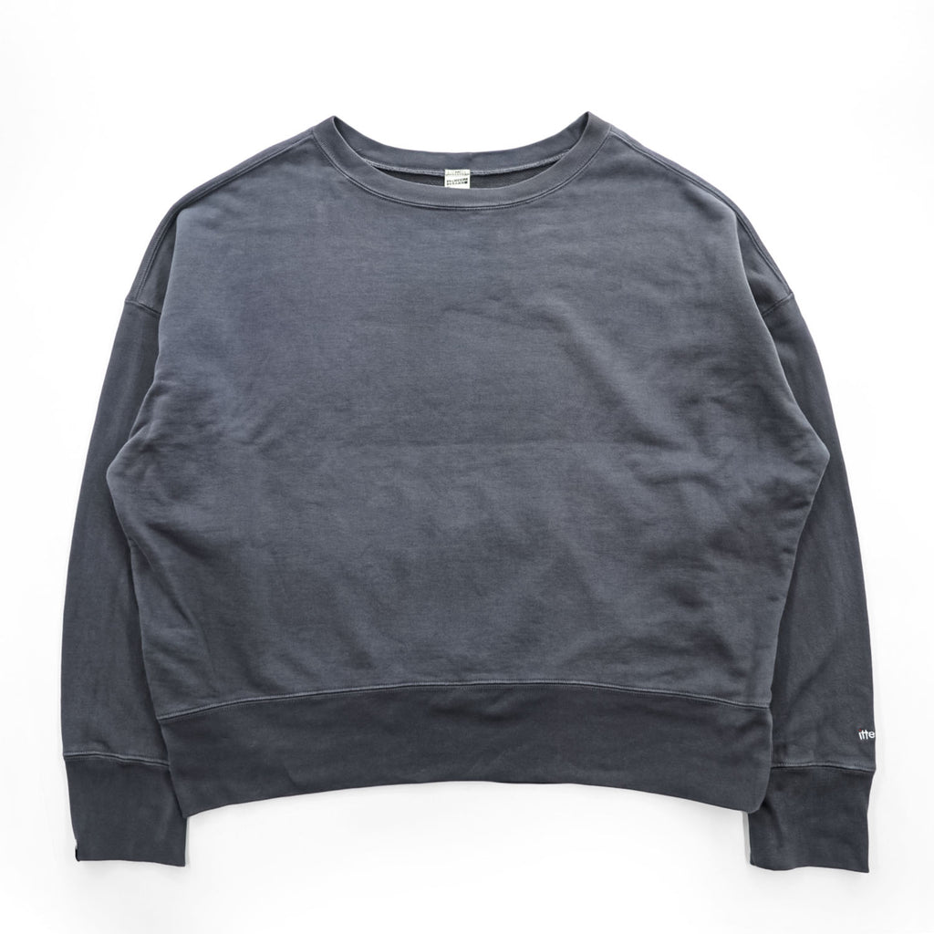 itten. × SCREEN STARS クルーネックスウェット M チャコールグレー フェード コットン