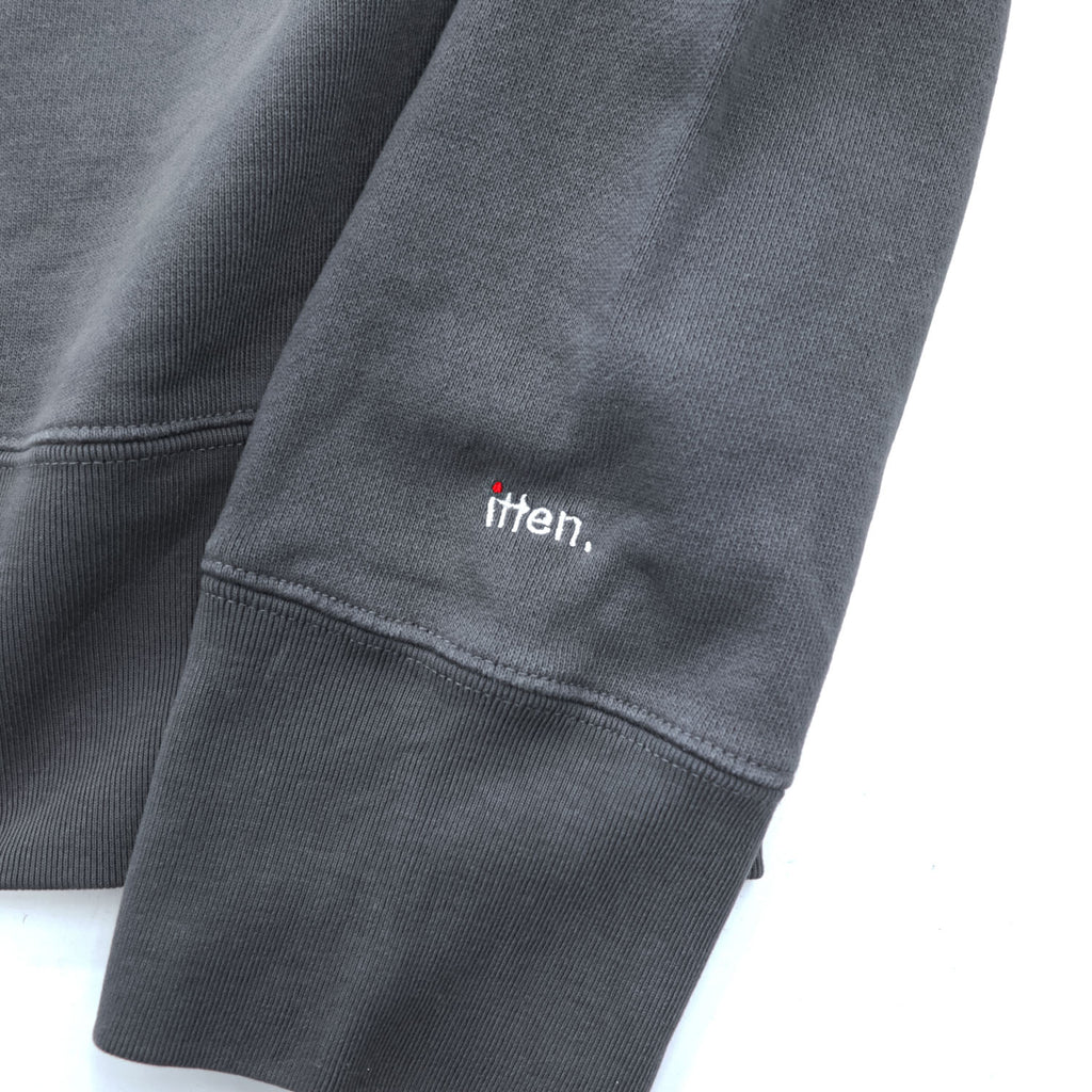 itten. × SCREEN STARS クルーネックスウェット M チャコールグレー フェード コットン