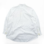 LACOSTE 長袖 ボタンダウンシャツ XL ホワイト 胸ポケット ワンポイントロゴ