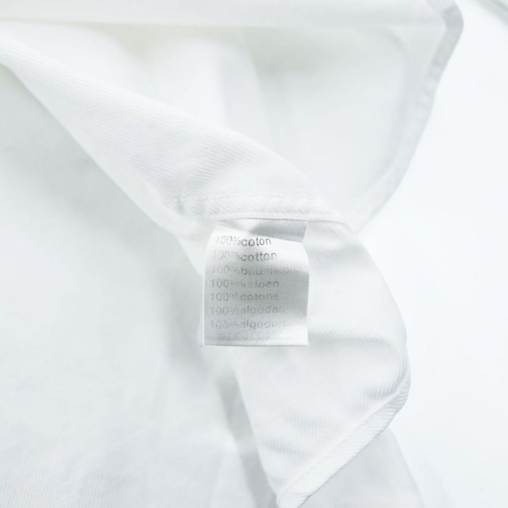 LACOSTE 長袖 ボタンダウンシャツ XL ホワイト 胸ポケット ワンポイントロゴ