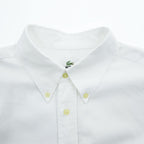 LACOSTE 長袖 ボタンダウンシャツ XL ホワイト 胸ポケット ワンポイントロゴ