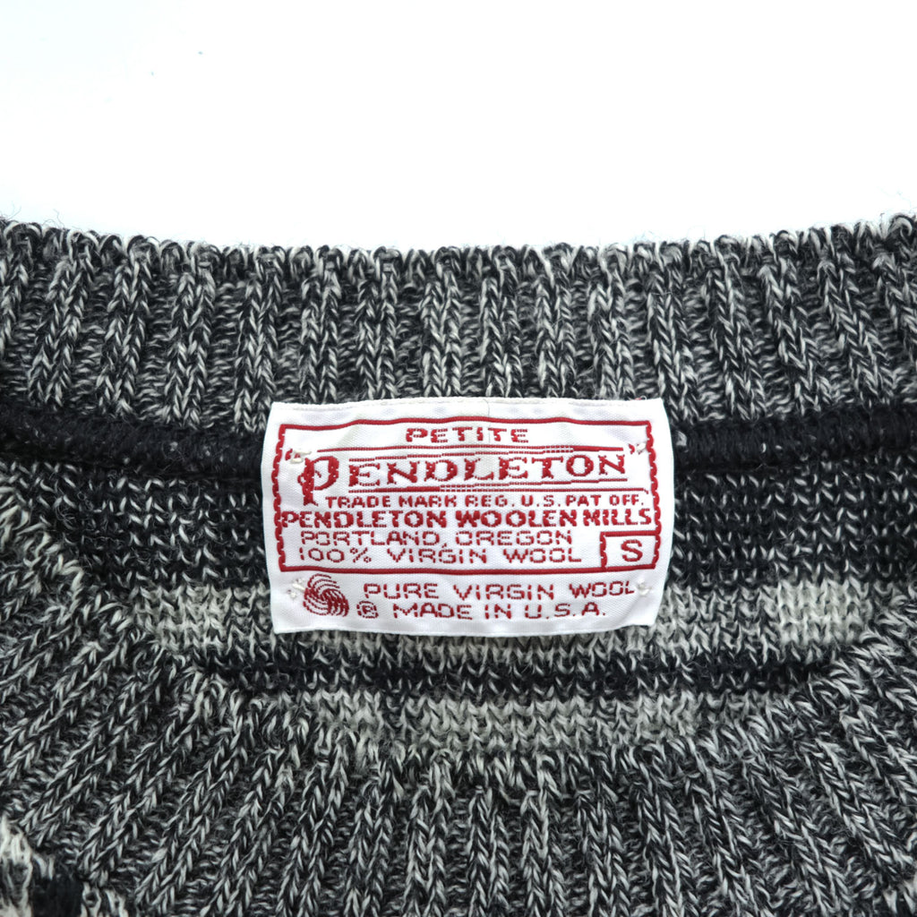 PENDLETON 70年代 USA製 ヴィンテージ ニット セーター M チェック PURE VIRGIN WOOL