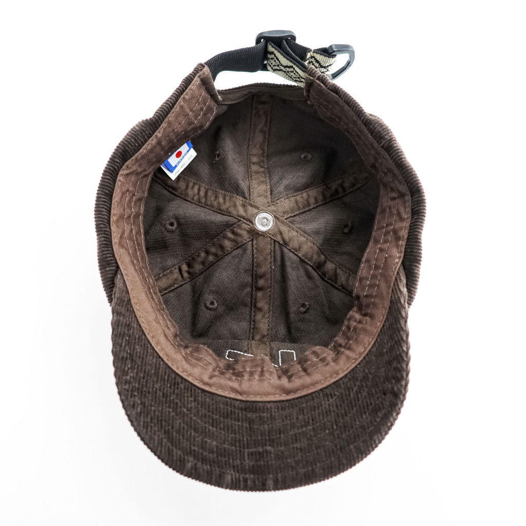KAVU 日本製 コーデュロイ ベースボールキャップ ブラウン ウェービングストラップ