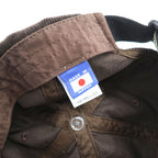 KAVU 日本製 コーデュロイ ベースボールキャップ ブラウン ウェービングストラップ
