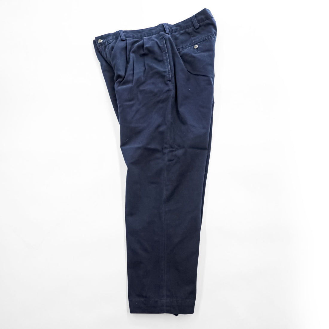 Polo Ralph Lauren 90年代 ヴィンテージ ETHAN PANT 2タック ワイド チノパンツ L ネイビー プリーツ ポロチノ
