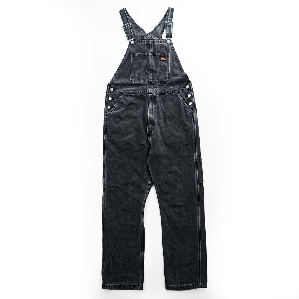 Levi's ブラックデニム ワーク オーバーオール L グレーフェード ヴィンテージ加工 79107-0006
