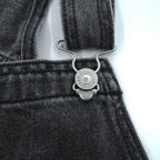 Levi's ブラックデニム ワーク オーバーオール L グレーフェード ヴィンテージ加工 79107-0006