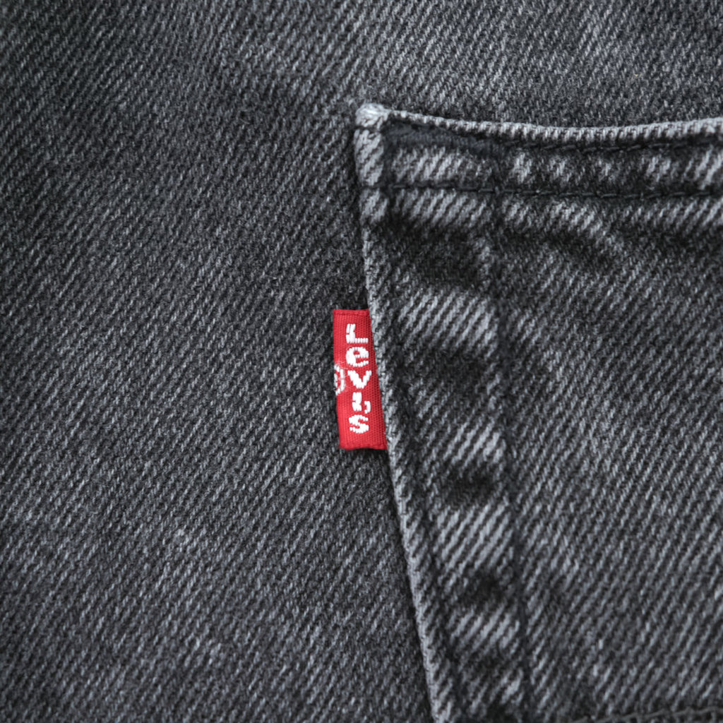Levi's ブラックデニム ワーク オーバーオール L グレーフェード ヴィンテージ加工 79107-0006