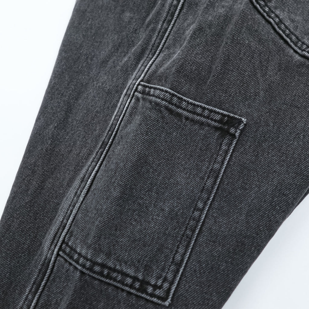 Levi's ブラックデニム ワーク オーバーオール L グレーフェード ヴィンテージ加工 79107-0006