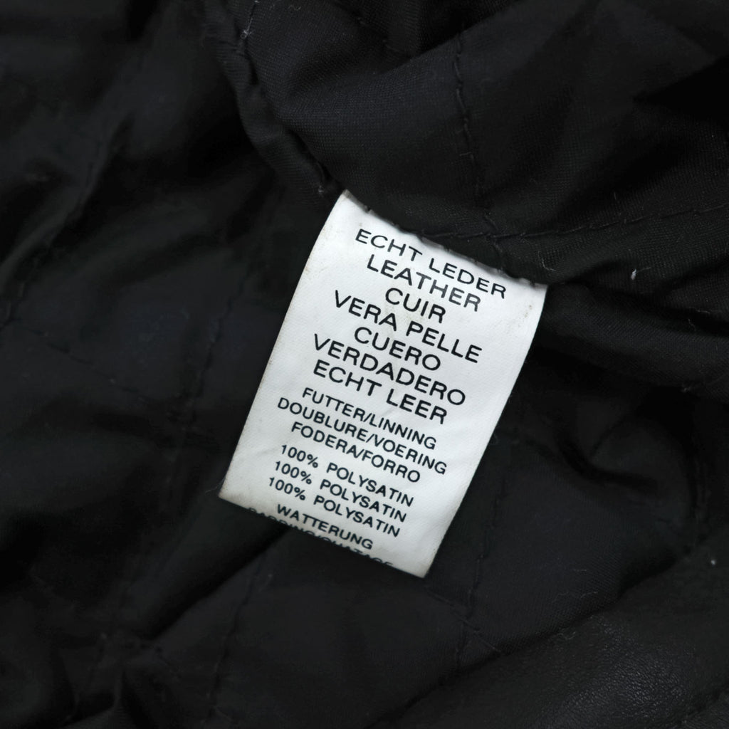 90s Vintage Leather Double Riders Jacket ユーロヴィンテージ 90年代 ダブル ライダースジャケット L ウエストベルト エポレット
