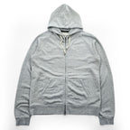 Johnbull ジップパーカー XL グレー ダブルジップ フロントポケット 25029XIA