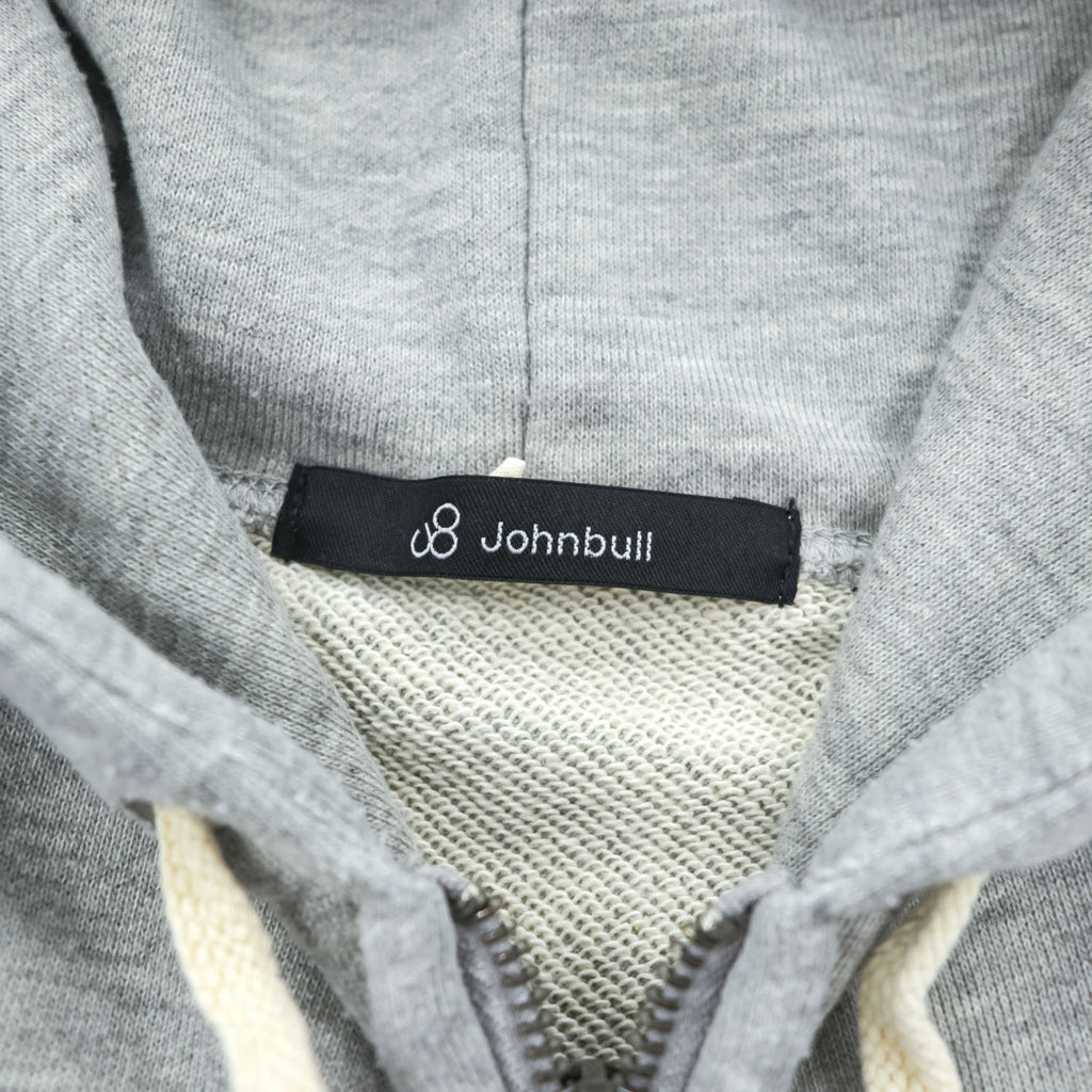 Johnbull ジップパーカー XL グレー ダブルジップ フロントポケット 25029XIA