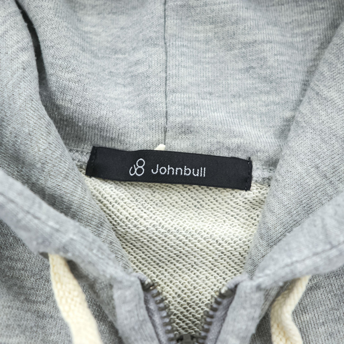 Johnbull ジップパーカー XL グレー ダブルジップ フロントポケット 25029XIA