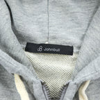 Johnbull ジップパーカー XL グレー ダブルジップ フロントポケット 25029XIA