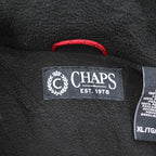 CHAPS Ralph Lauren フード収納式 ナイロンジャケット XL レッド フリースライナー ドローコード SCOVILLジップ