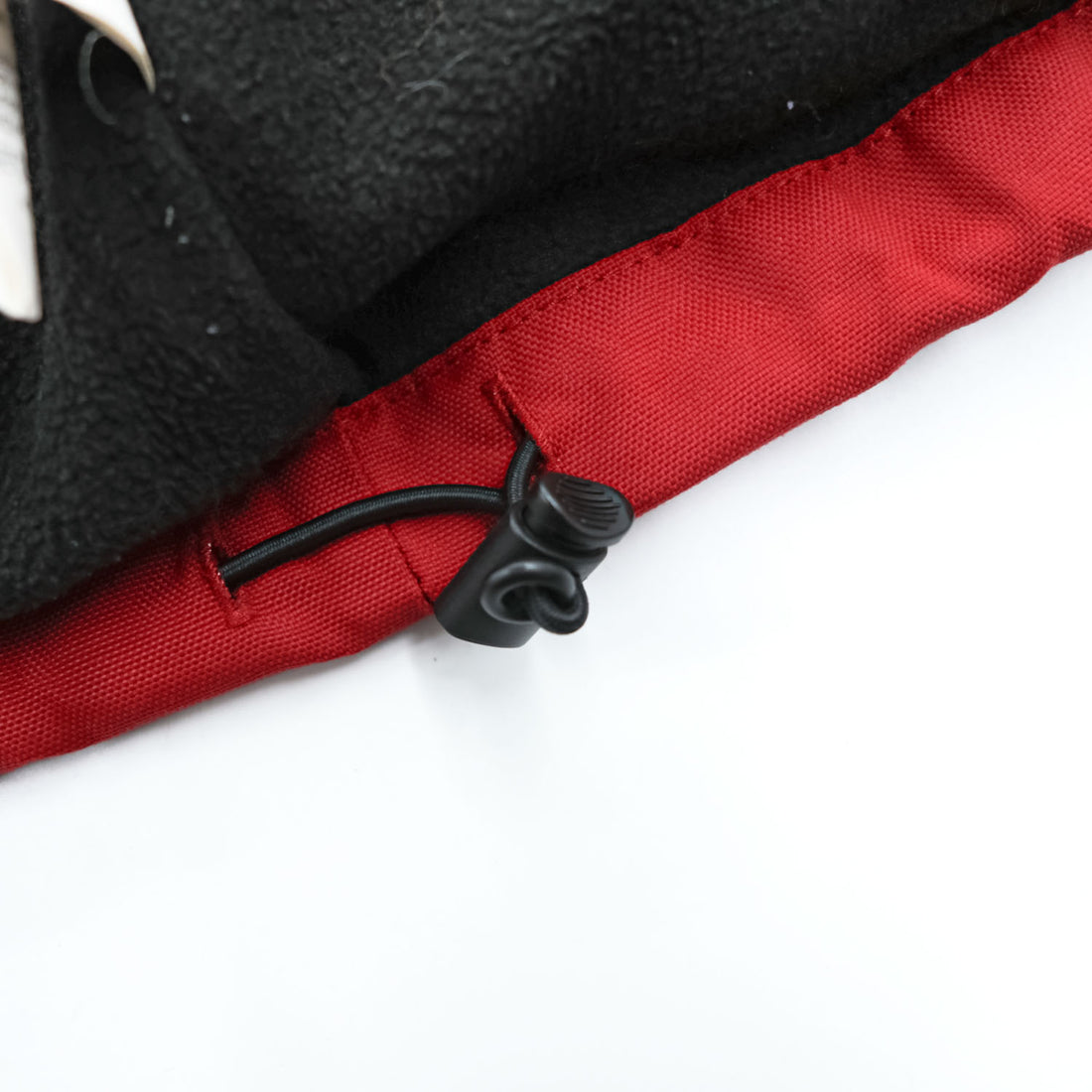 CHAPS Ralph Lauren フード収納式 ナイロンジャケット XL レッド フリースライナー ドローコード SCOVILLジップ