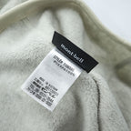 mont-bell クリマプラス100 ラウンドネックシャツ フリース スウェット トレーナー L ベージュ サムホール 1106595