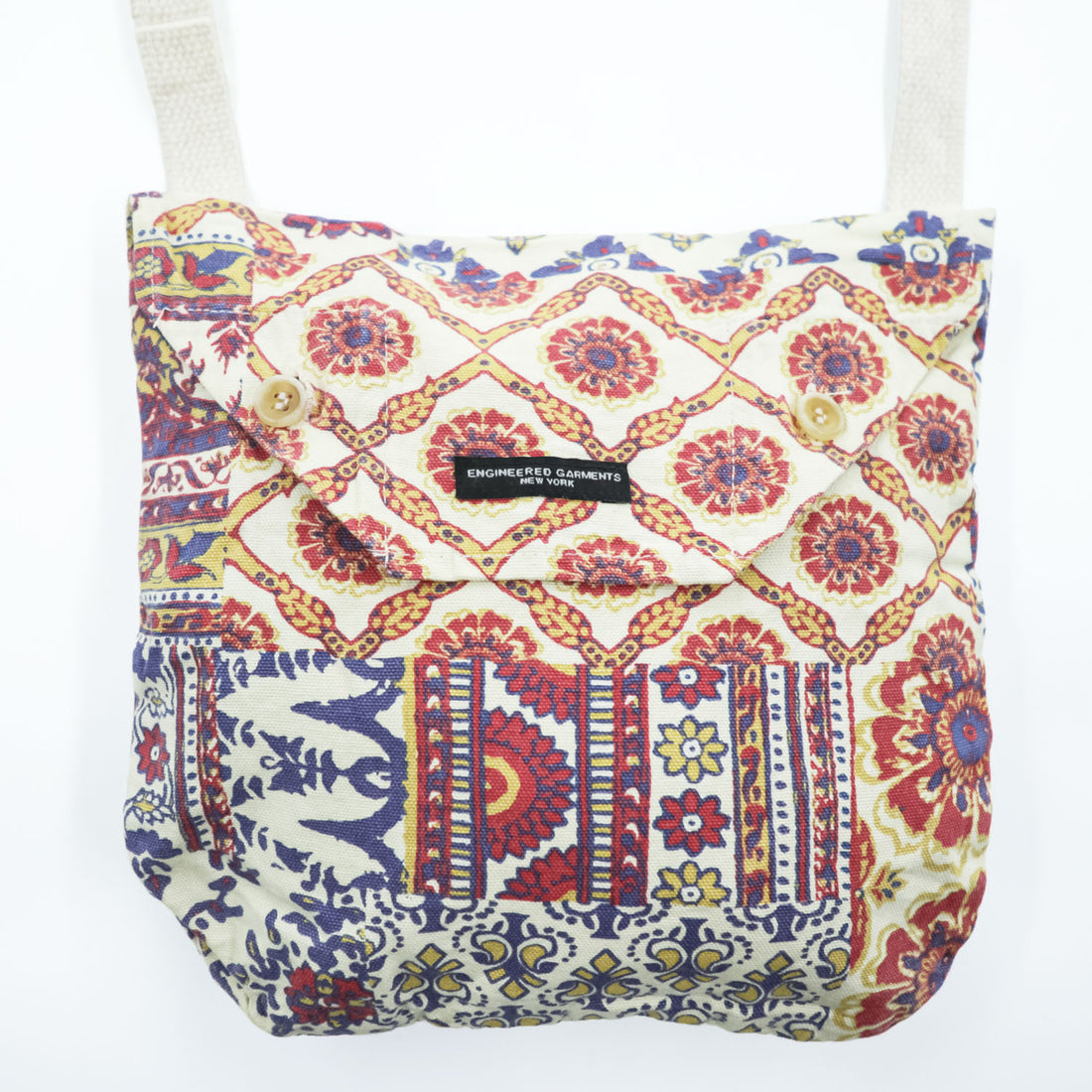 ENGINEERED GARMENTS USA製 ショルダーバッグ Shoulder Pouch ポーチ 総柄 マルチカラー
