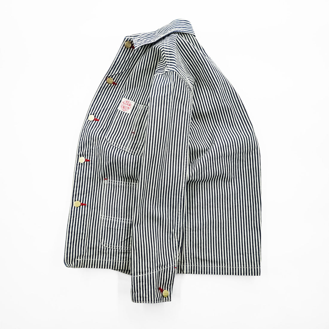 SUGAR CANE Star Union SU10061 Hickory Stripe Cotton Coverall Men's