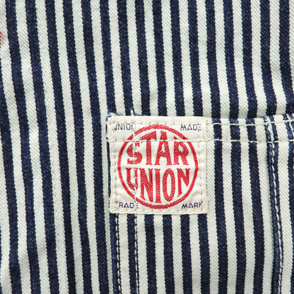 SUGAR CANE Star Union SU10061 Hickory Stripe Cotton Coverall Men's