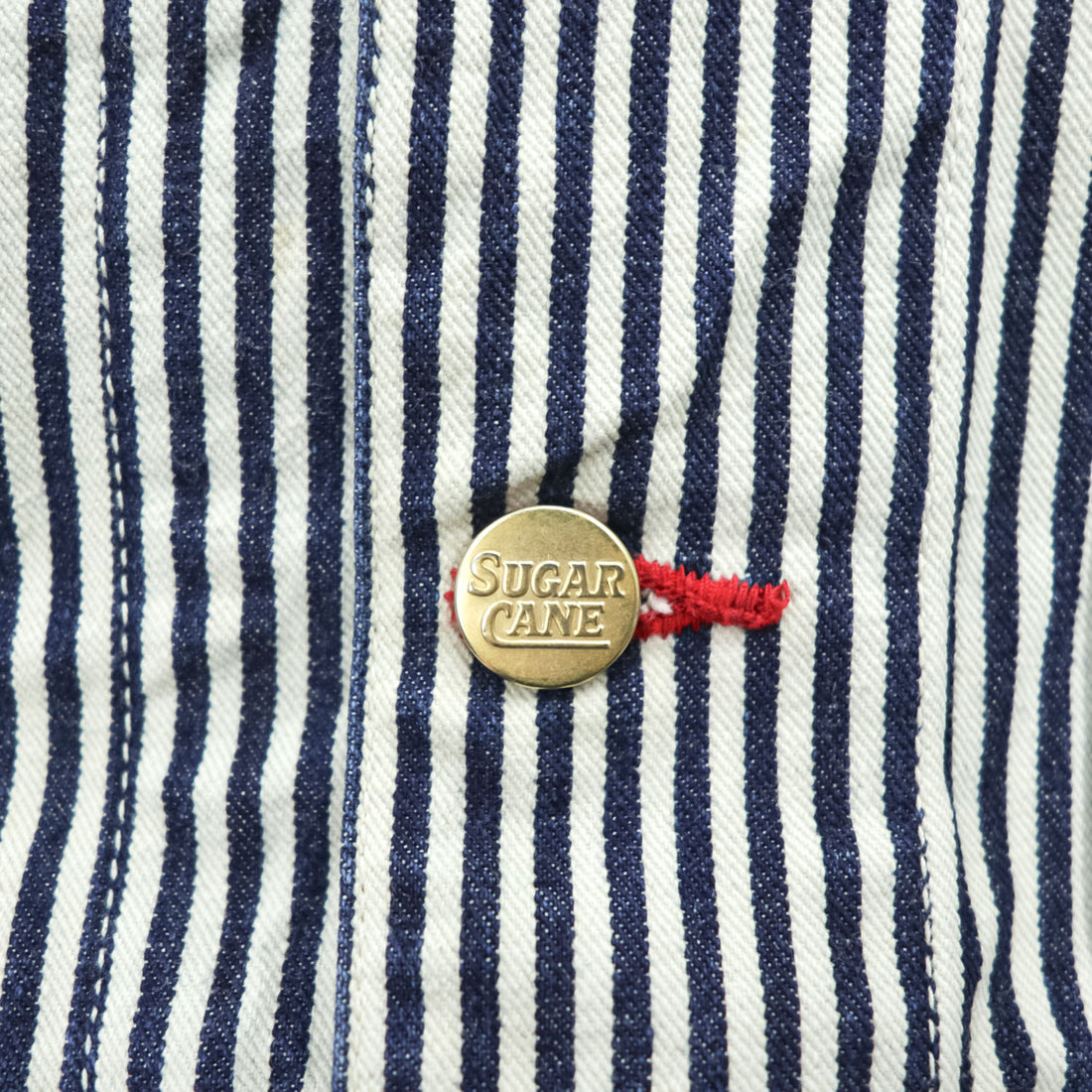 SUGAR CANE Star Union SU10061 Hickory Stripe Cotton Coverall Men's