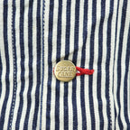 SUGAR CANE Star Union SU10061 Hickory Stripe Cotton Coverall Men's