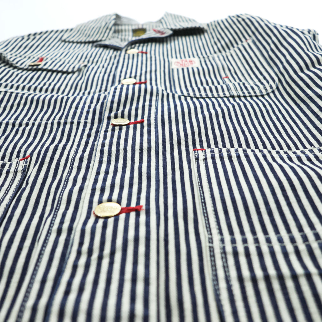 SUGAR CANE Star Union SU10061 Hickory Stripe Cotton Coverall Men's