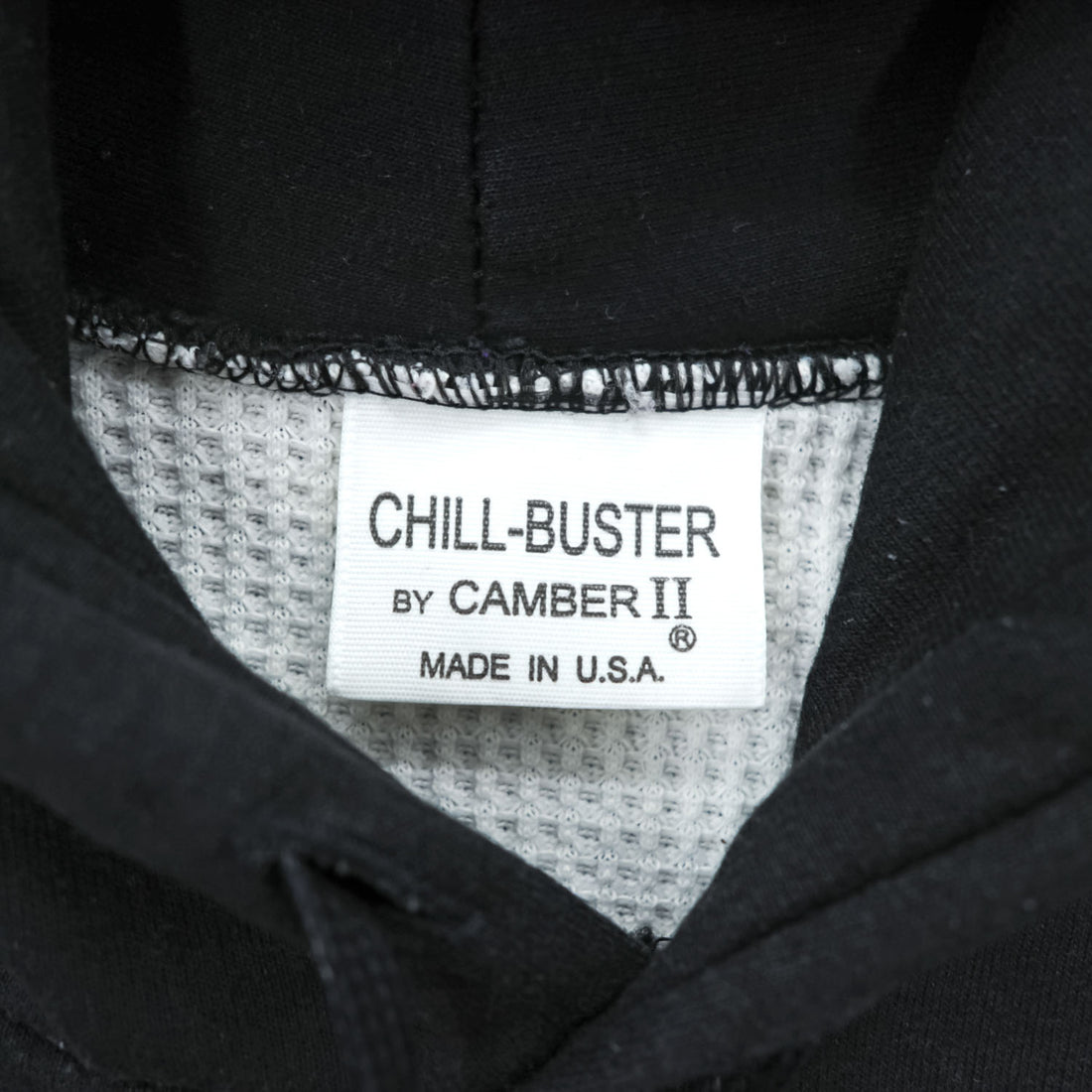 CAMBER USA製 ヘビーウェイト プルオーバー パーカー L ブラック CHILL-BUSTER カンガルーポケット 裏地サーマル
