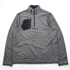RLX RALPH LAUREN Herringbone Half-Zip Pullover Gray Size L Made in China