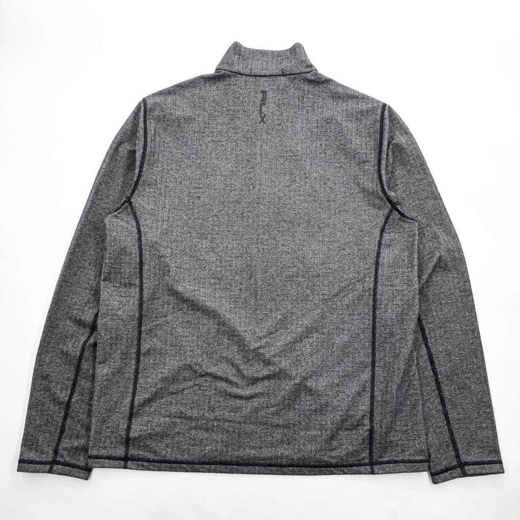 RLX RALPH LAUREN Herringbone Half-Zip Pullover Gray Size L Made in China