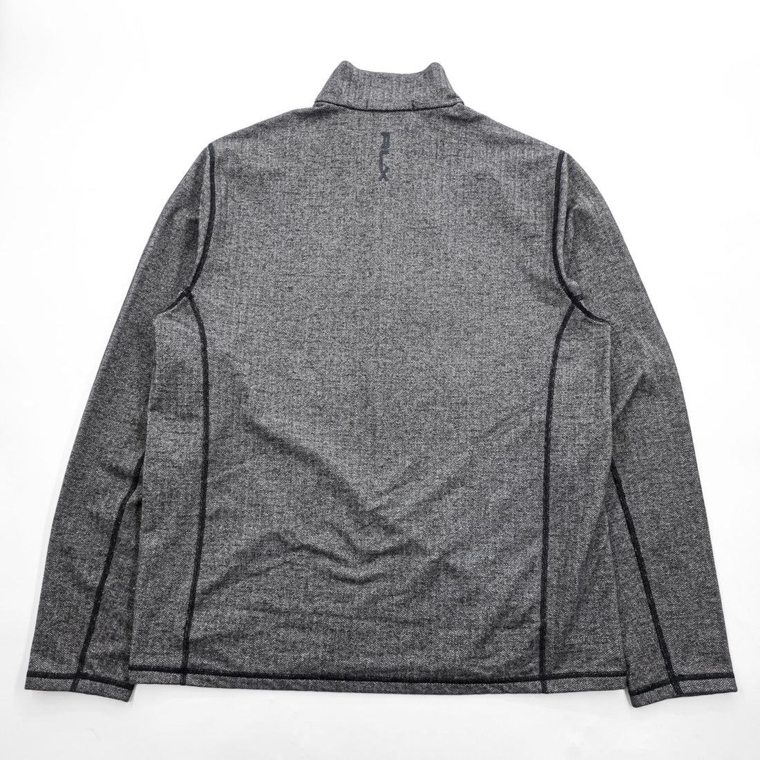 RLX RALPH LAUREN Herringbone Half-Zip Pullover Gray Size L Made in China