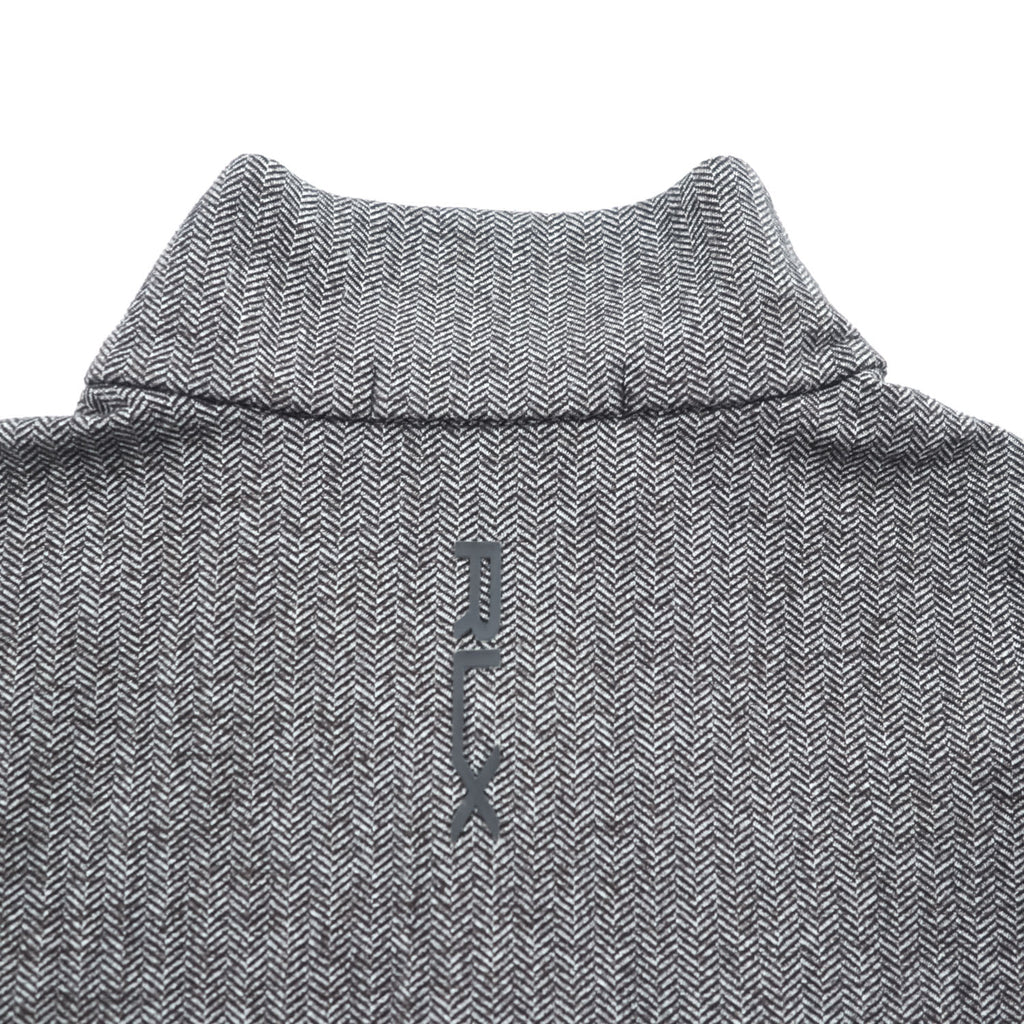 RLX RALPH LAUREN Herringbone Half-Zip Pullover Gray Size L Made in China
